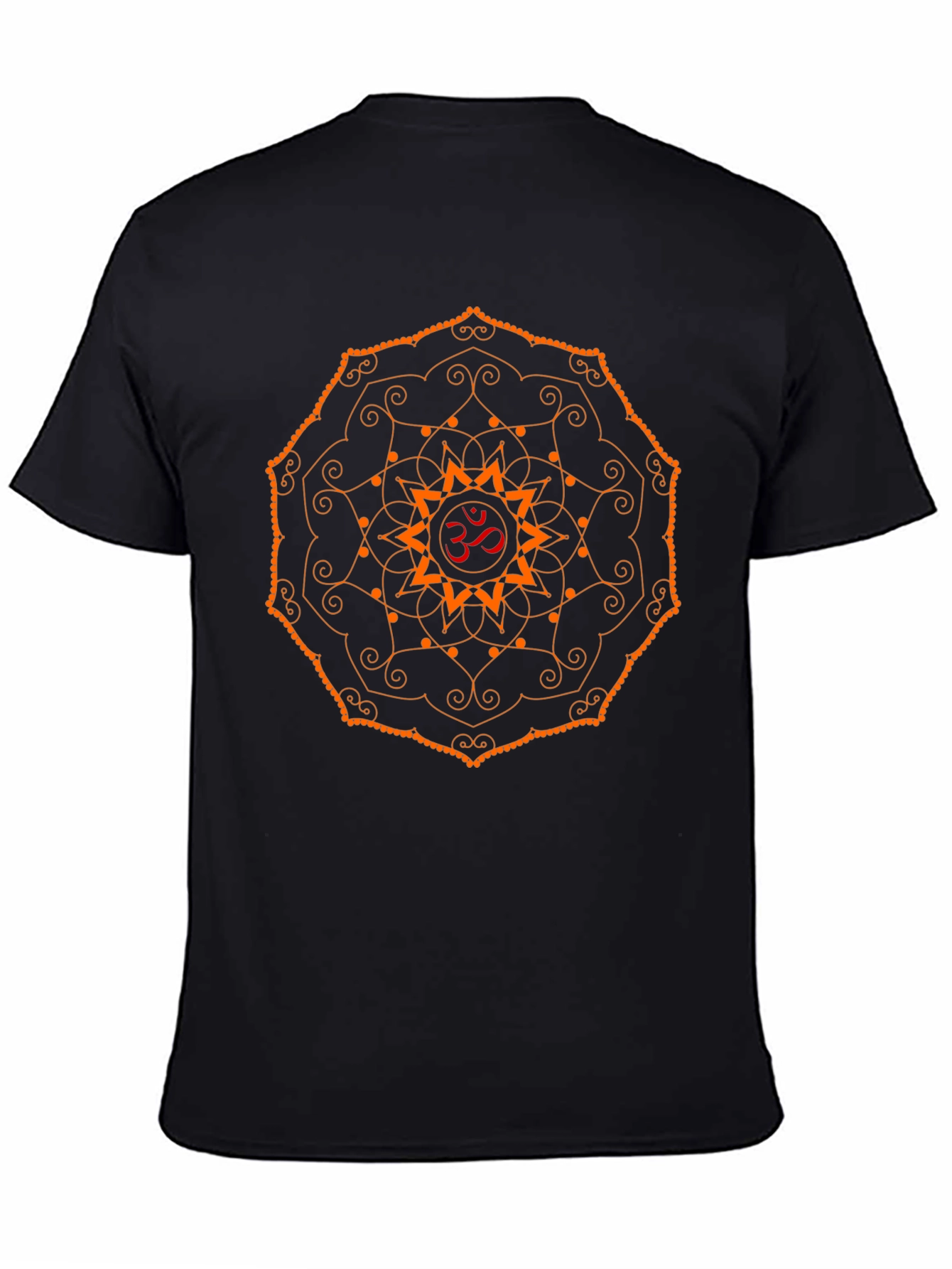 Om Mandala Graphic Black T-Shirt - Yoga Meditation Tee