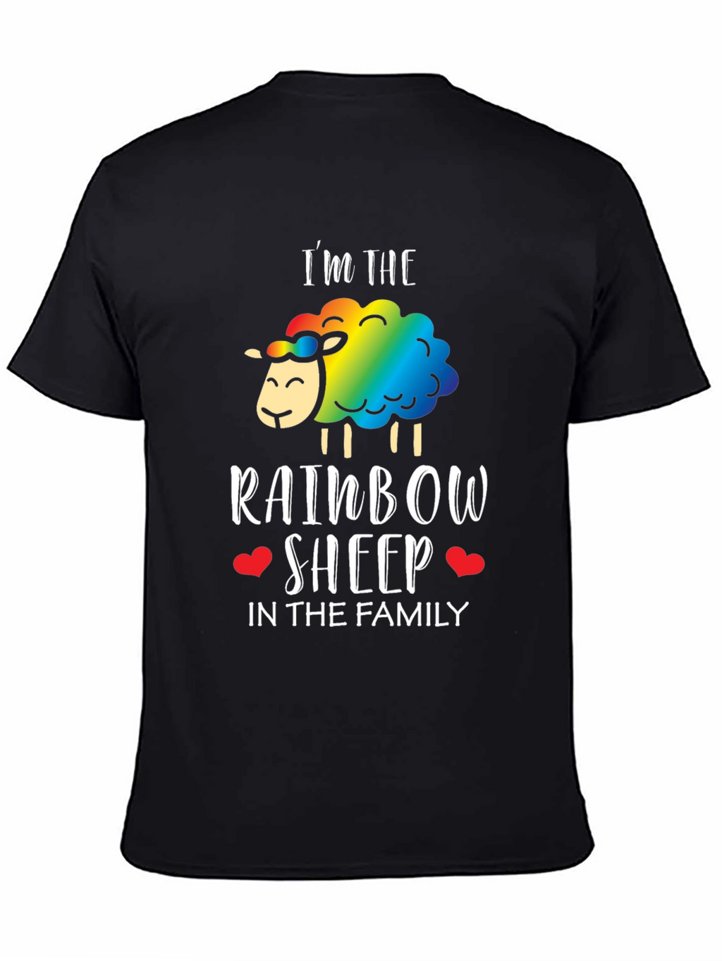 Rainbow Sheep Family T-Shirt - Pride LGBTQ+ Tee