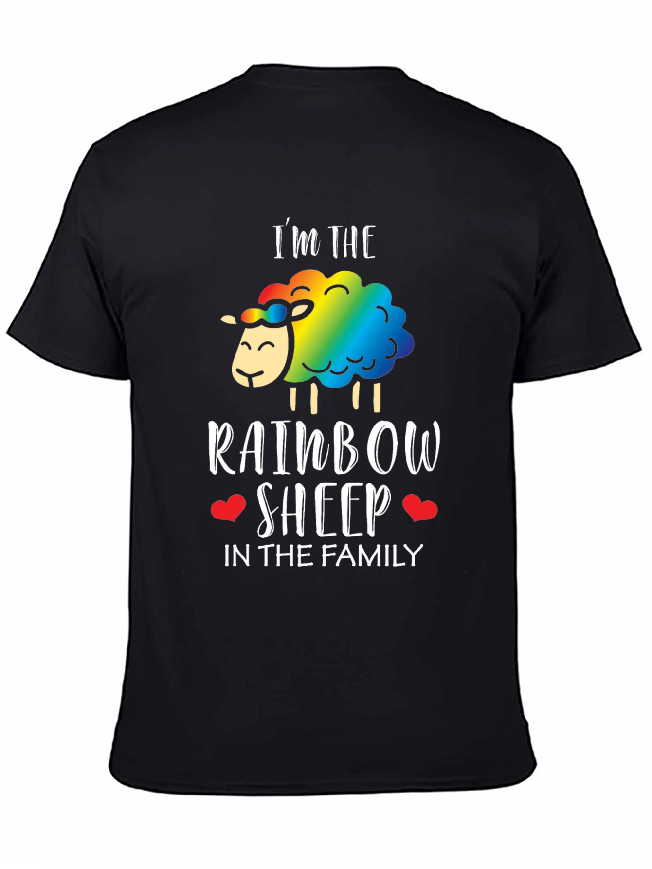 Rainbow Sheep Family T-Shirt - Pride LGBTQ+ Tee