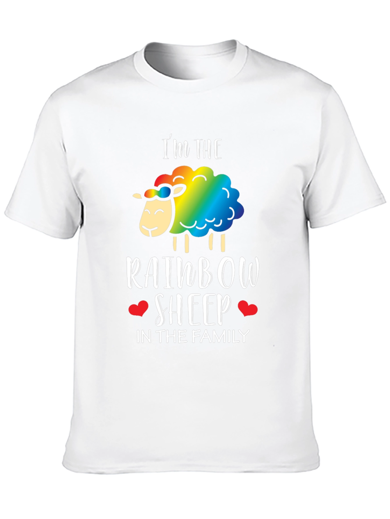 Rainbow Sheep Family T-Shirt - Pride LGBTQ+ Tee