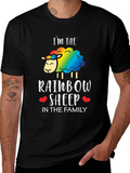 Rainbow Sheep Family T-Shirt - Pride LGBTQ+ Tee