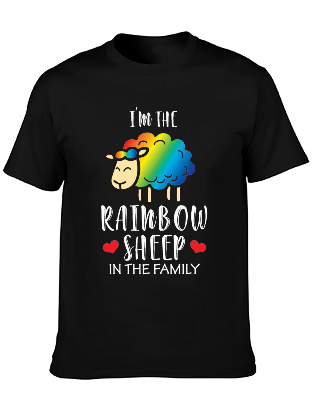 Rainbow Sheep Family T-Shirt - Pride LGBTQ+ Tee