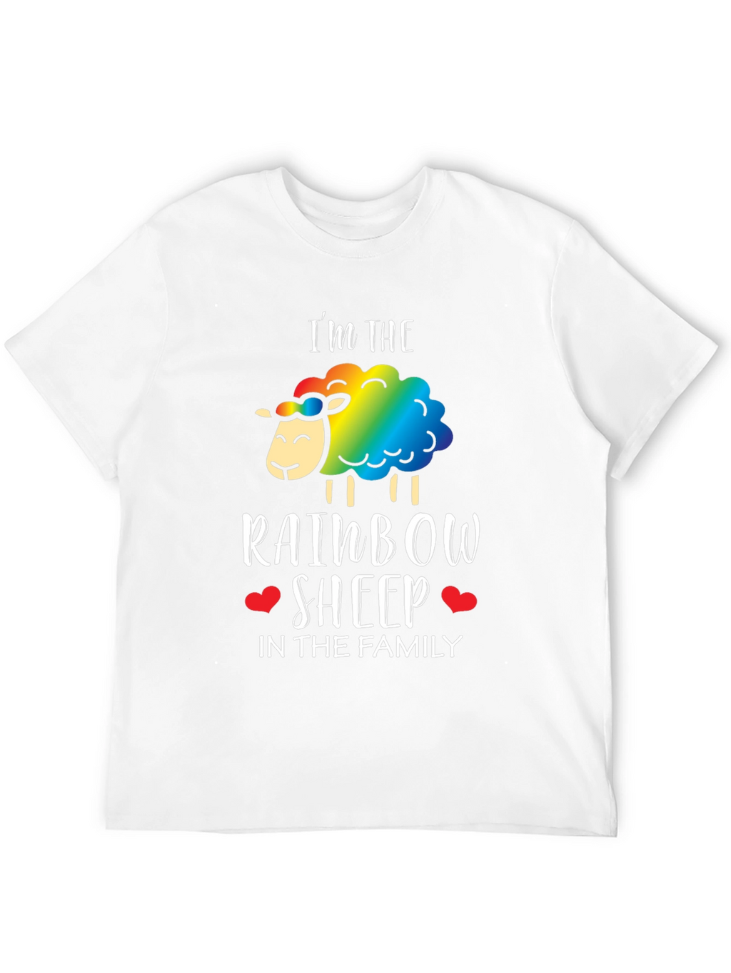 Rainbow Sheep Family T-Shirt - Pride LGBTQ+ Tee