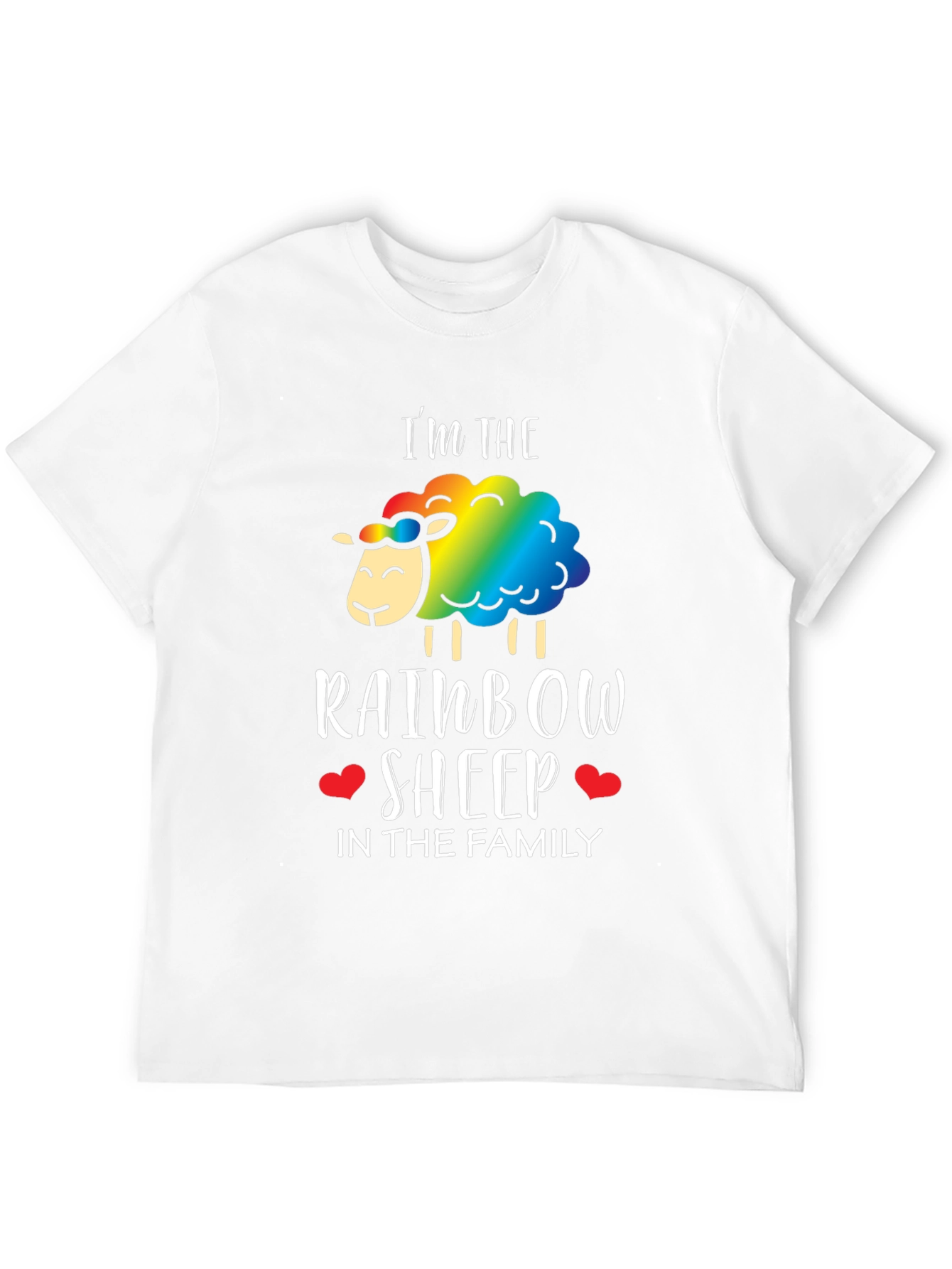 Rainbow Sheep Family T-Shirt - Pride LGBTQ+ Tee