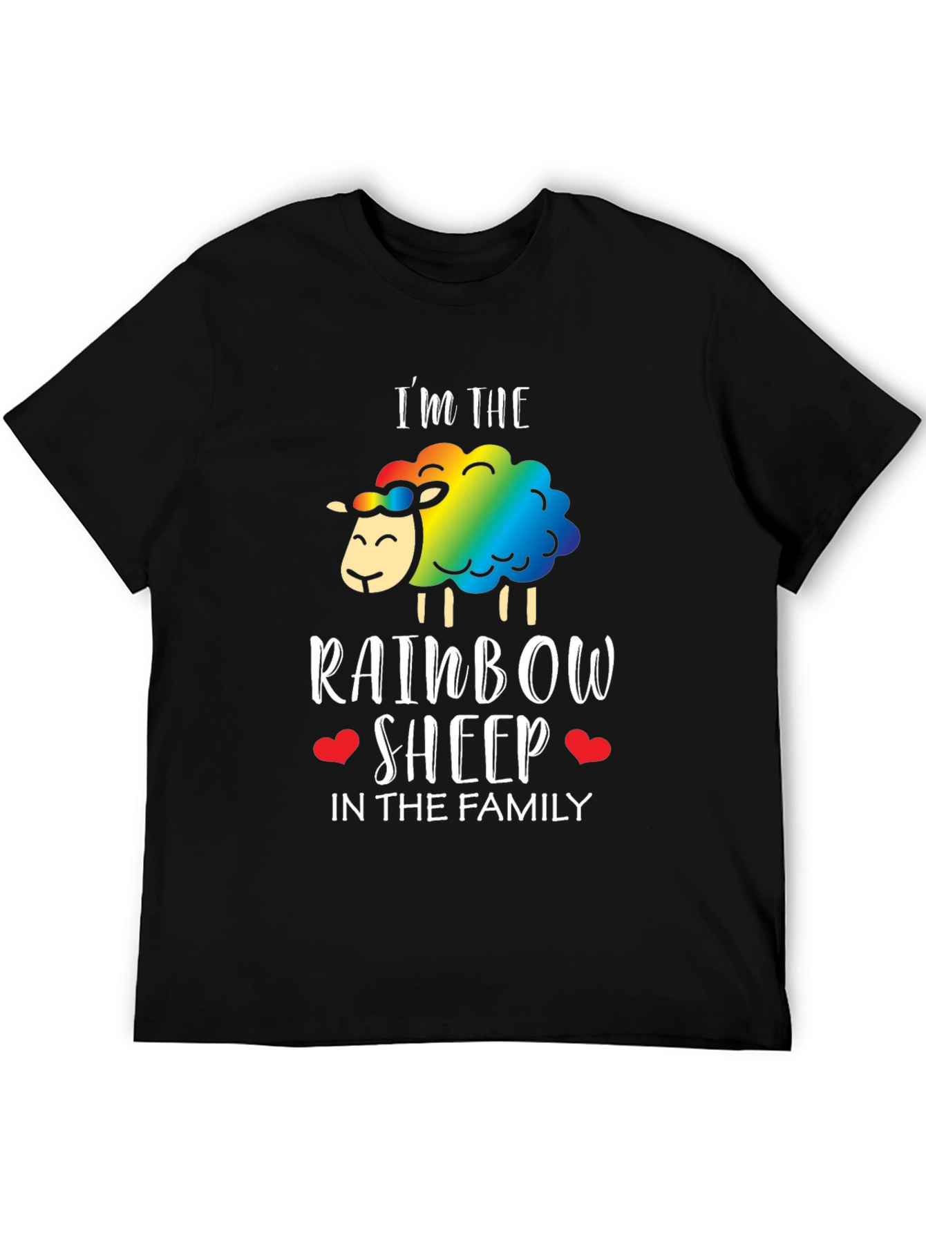 Rainbow Sheep Family T-Shirt - Pride LGBTQ+ Tee