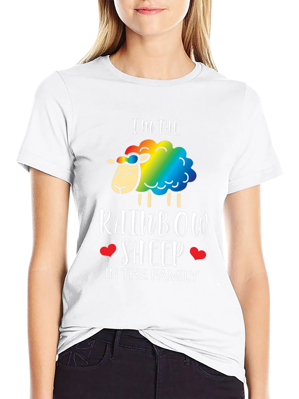 Rainbow Sheep Family T-Shirt - Pride LGBTQ+ Tee