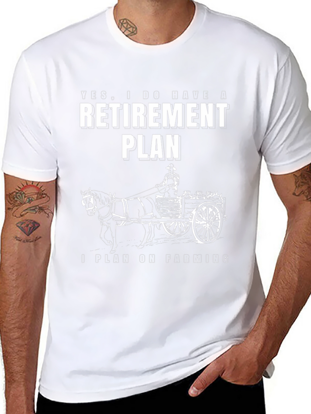 Farming Retirement Plan Graphic T-Shirt
