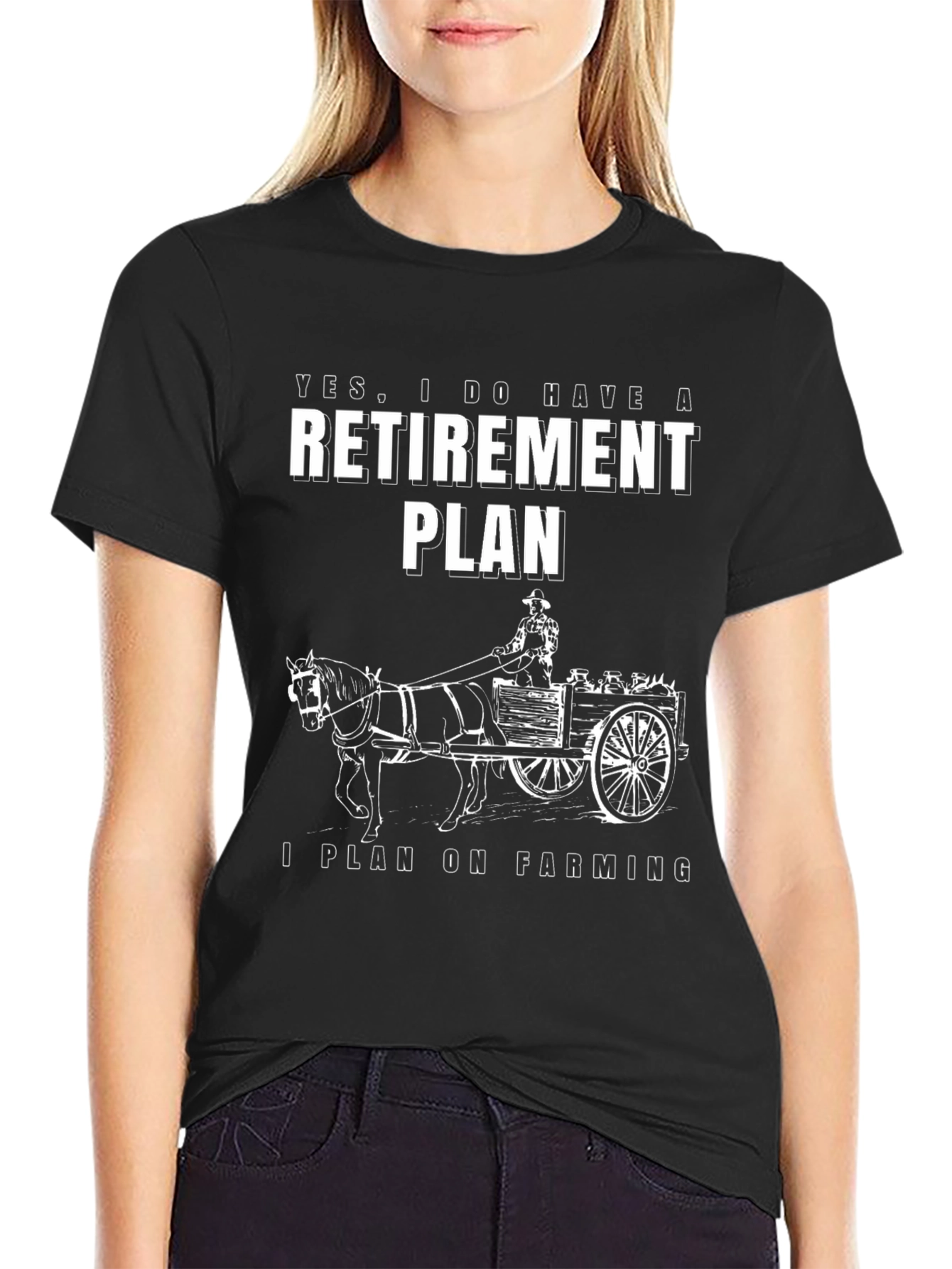 Farming Retirement Plan Graphic T-Shirt