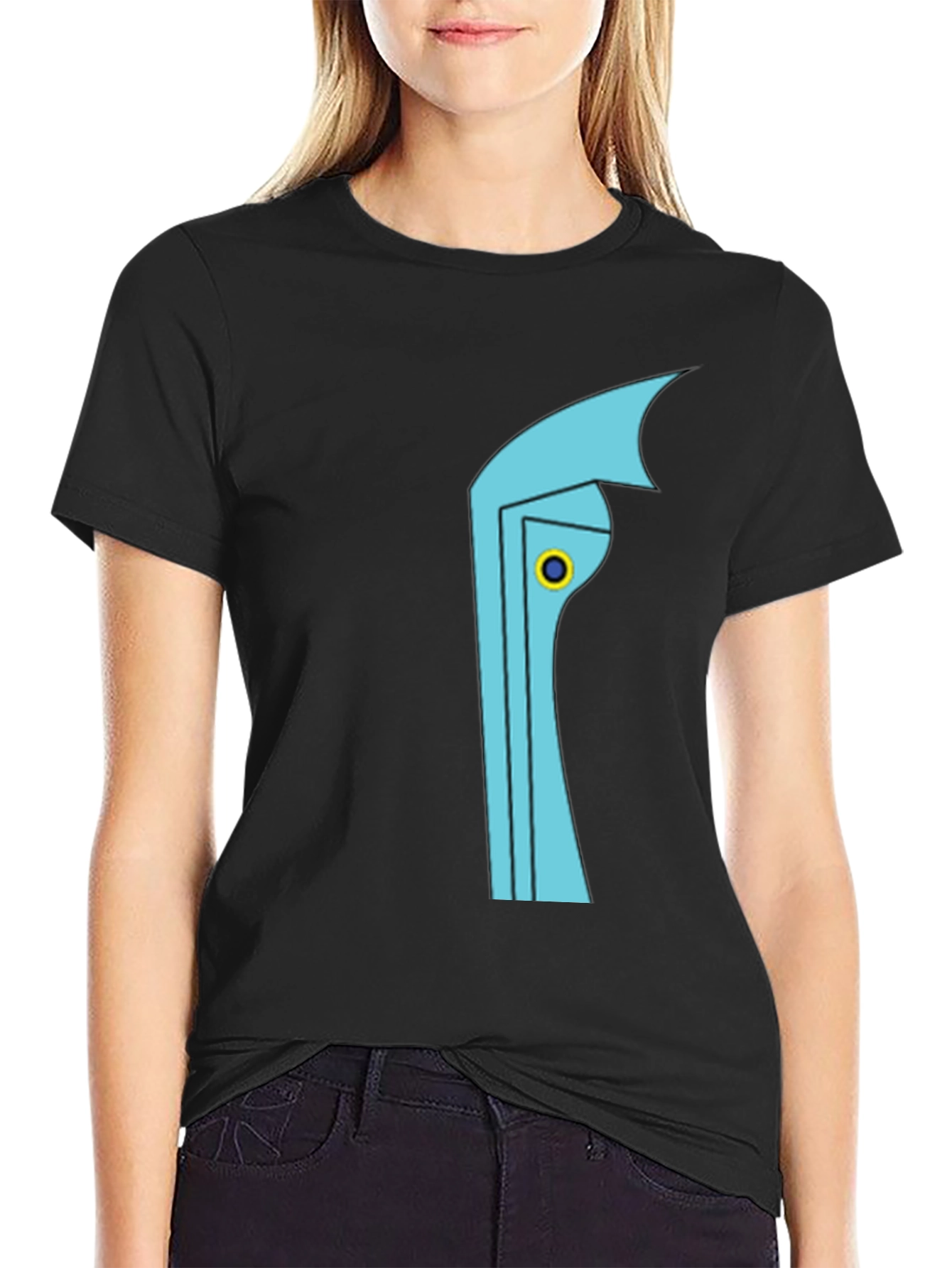 Geometric T-Shirt - Cool Blue Accent