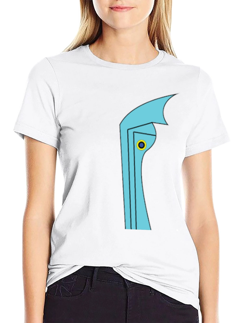 Geometric T-Shirt - Cool Blue Accent