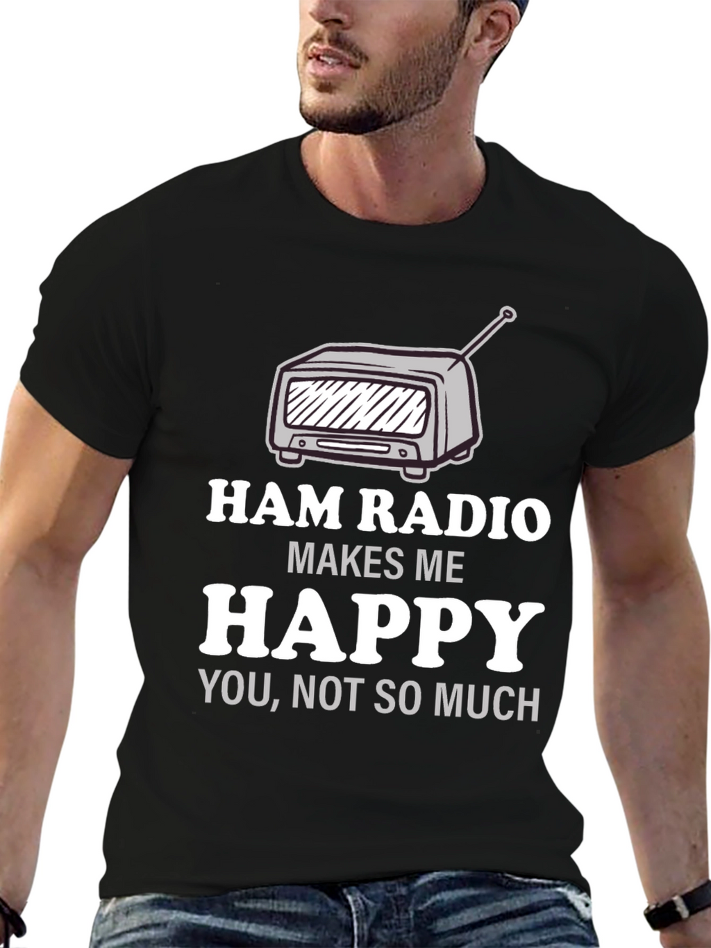 Ham Radio Makes Me Happy T-Shirt
