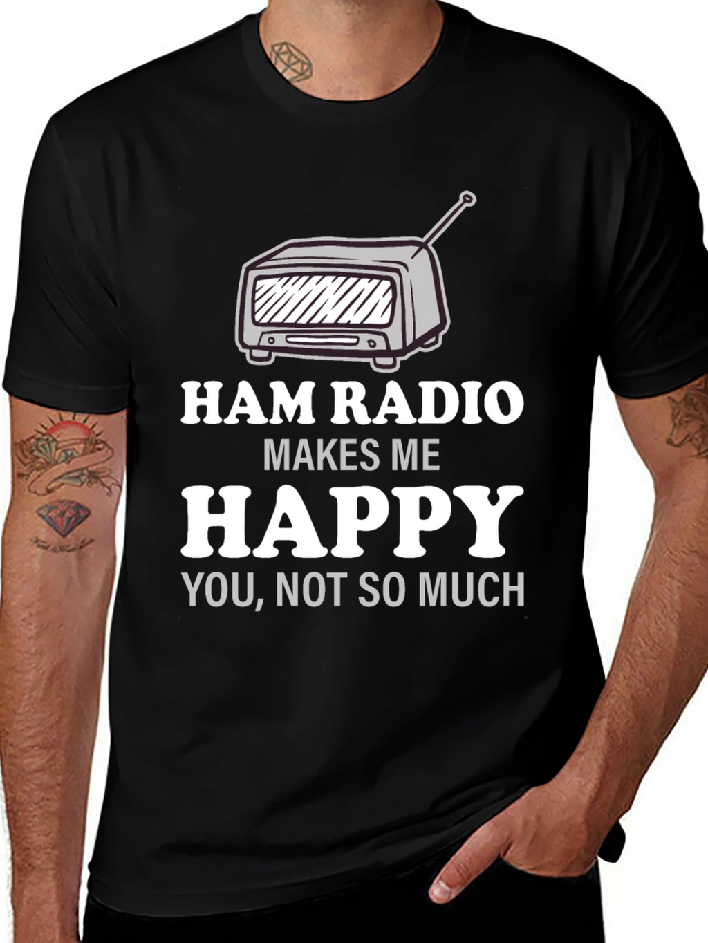 Ham Radio Makes Me Happy T-Shirt