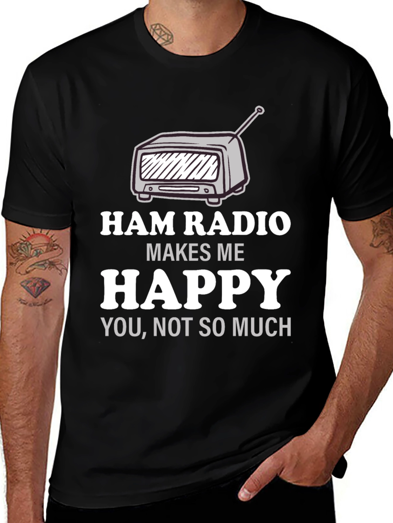 Ham Radio Makes Me Happy T-Shirt