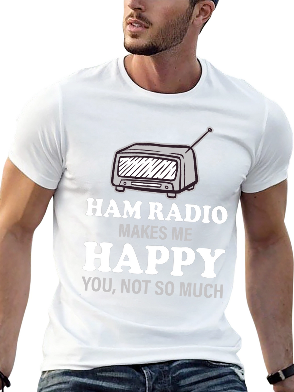 Ham Radio Makes Me Happy T-Shirt