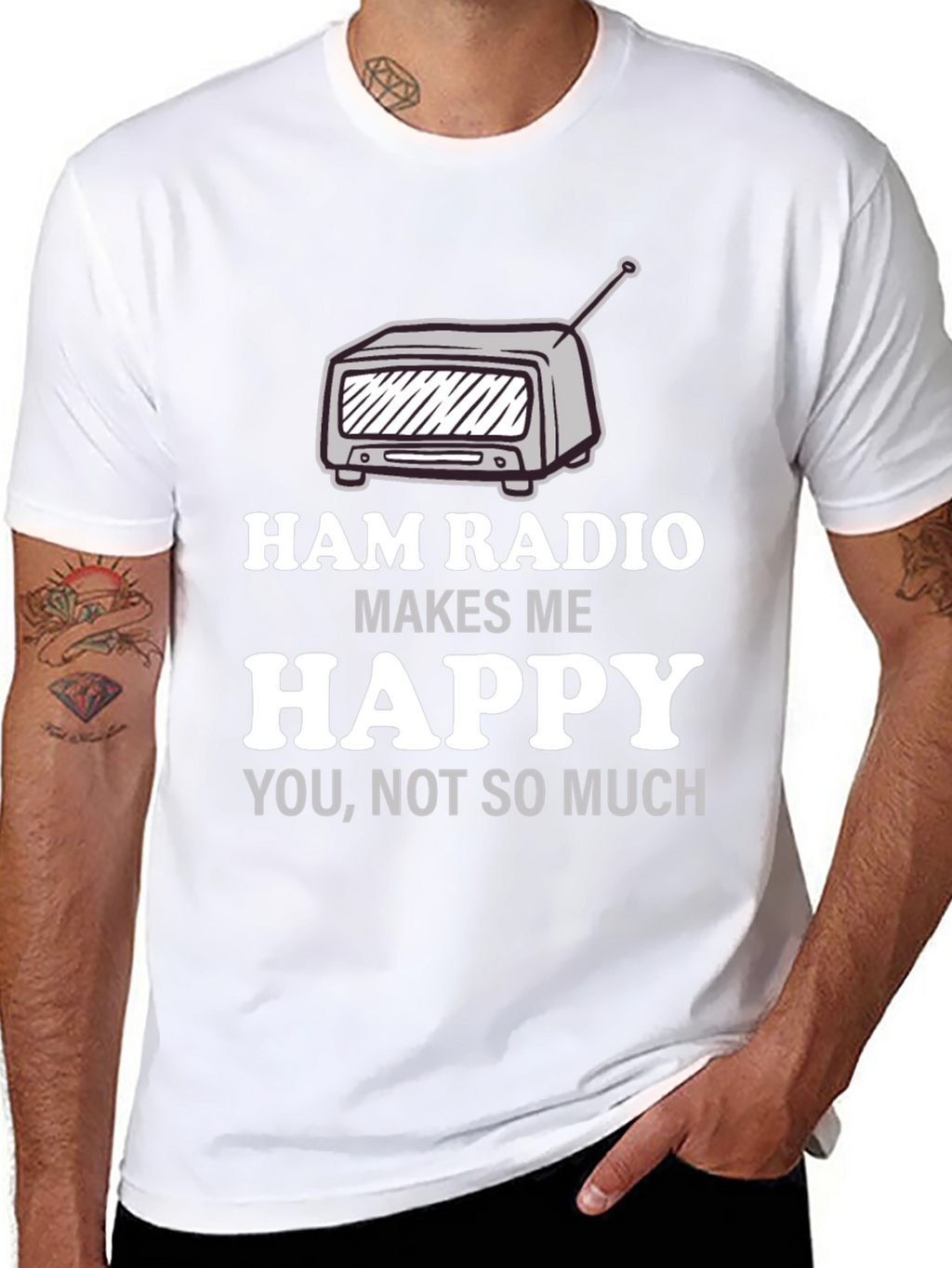 Ham Radio Makes Me Happy T-Shirt