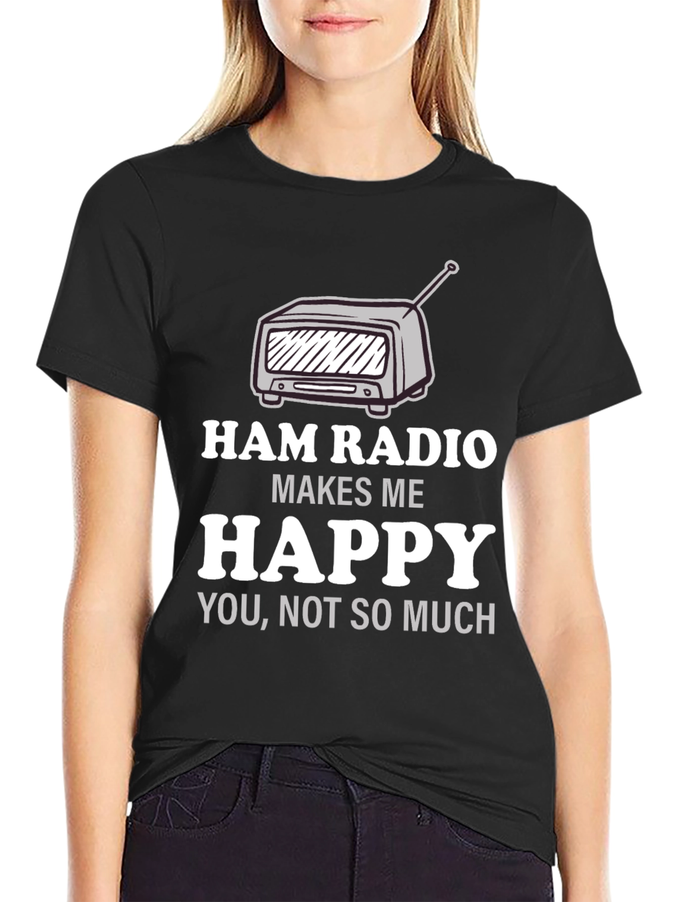 Ham Radio Makes Me Happy T-Shirt