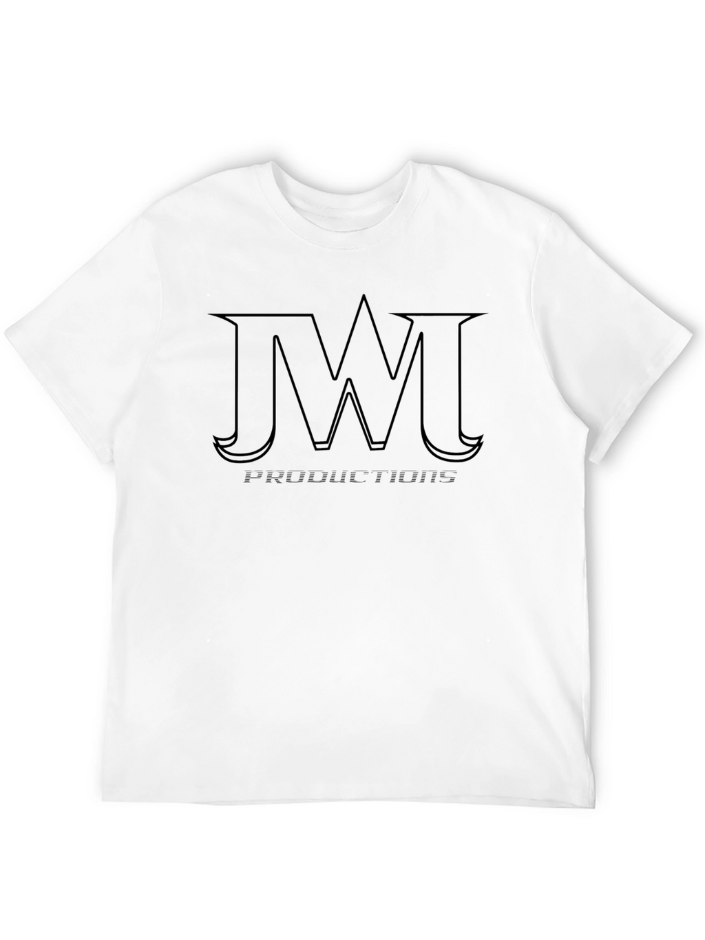 JW Productions Black Graphic Tee Shirt