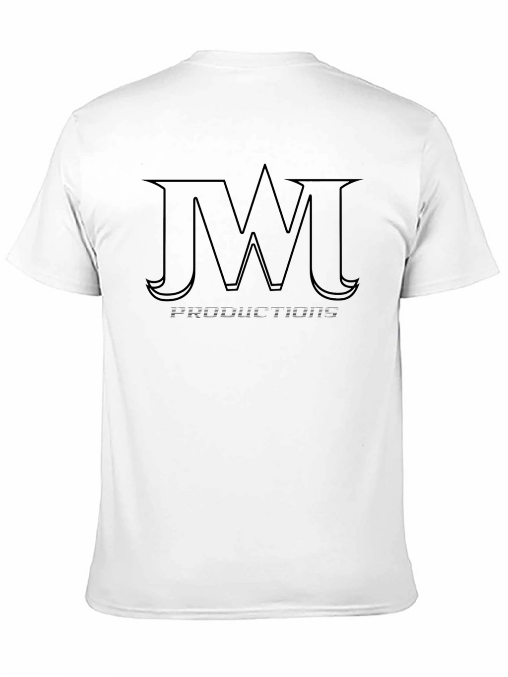 JW Productions Black Graphic Tee Shirt