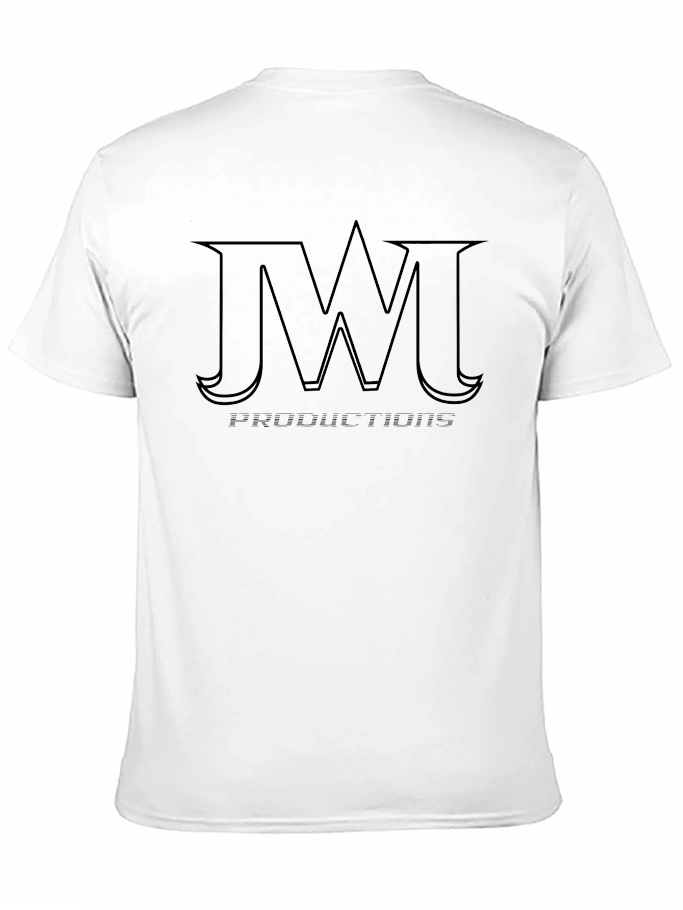 JW Productions Black Graphic Tee Shirt