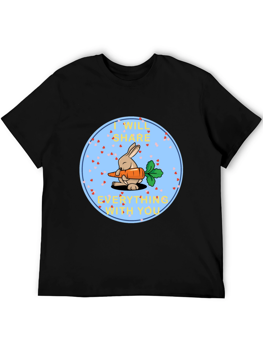 Cute Bunny Share Carrot T-Shirt