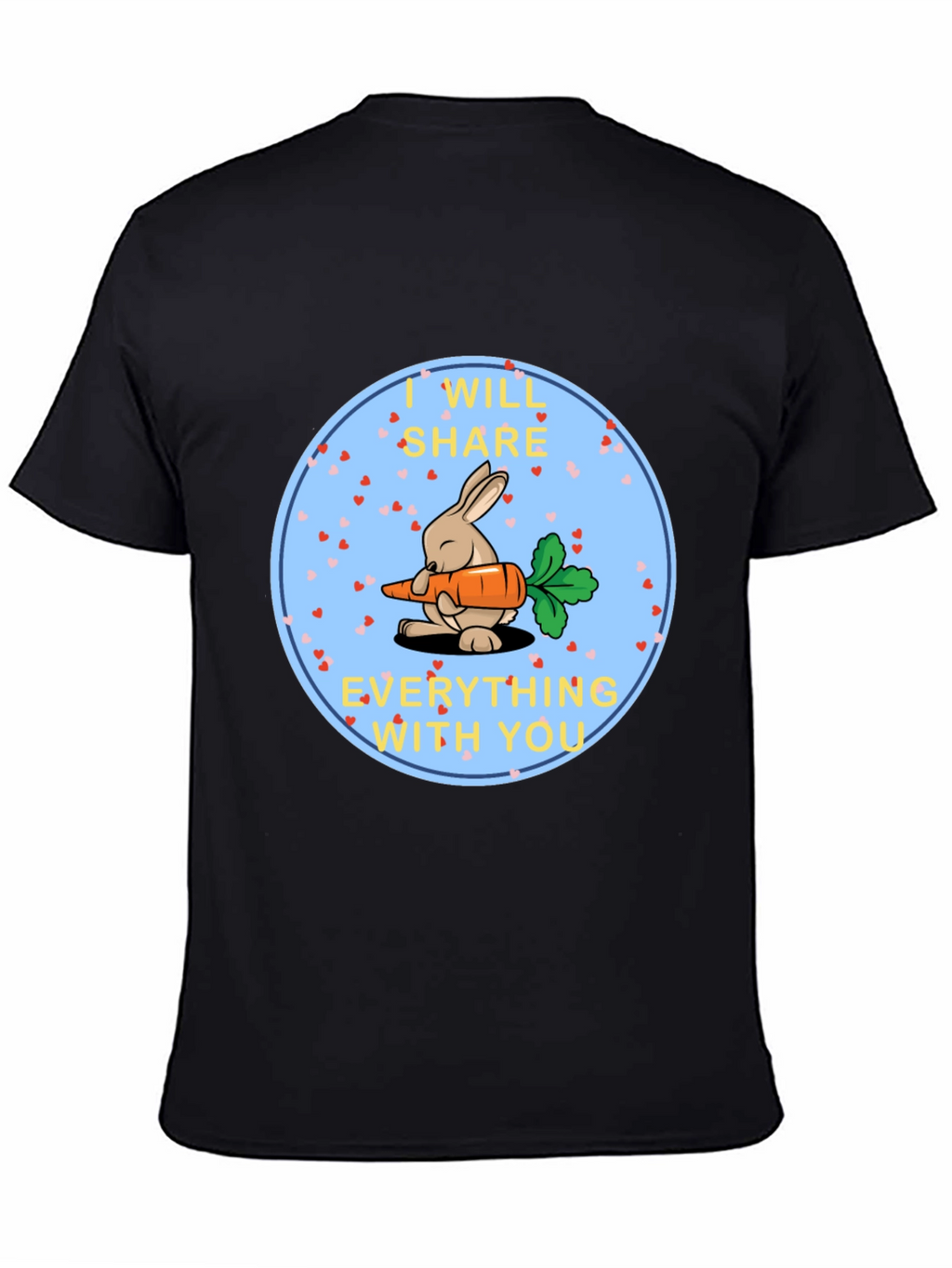 Cute Bunny Share Carrot T-Shirt