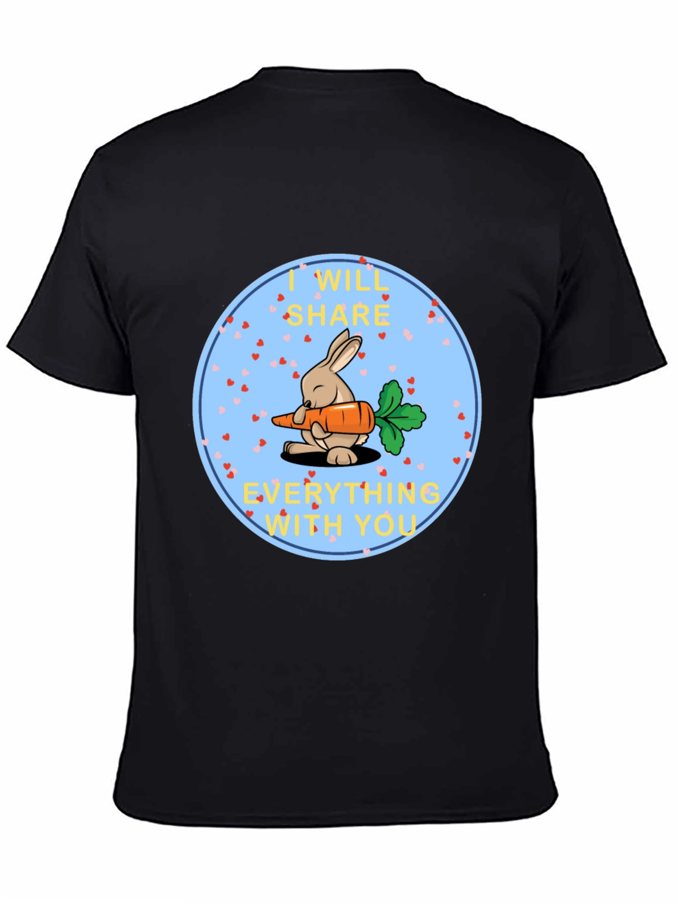 Cute Bunny Share Carrot T-Shirt