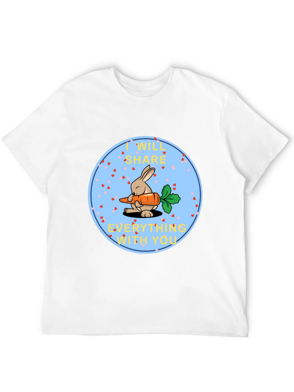 Cute Bunny Share Carrot T-Shirt