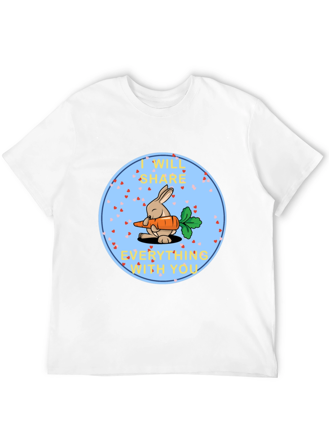 Cute Bunny Share Carrot T-Shirt