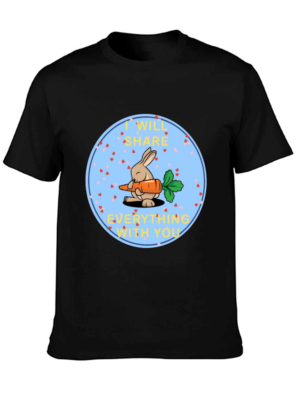 Cute Bunny Share Carrot T-Shirt