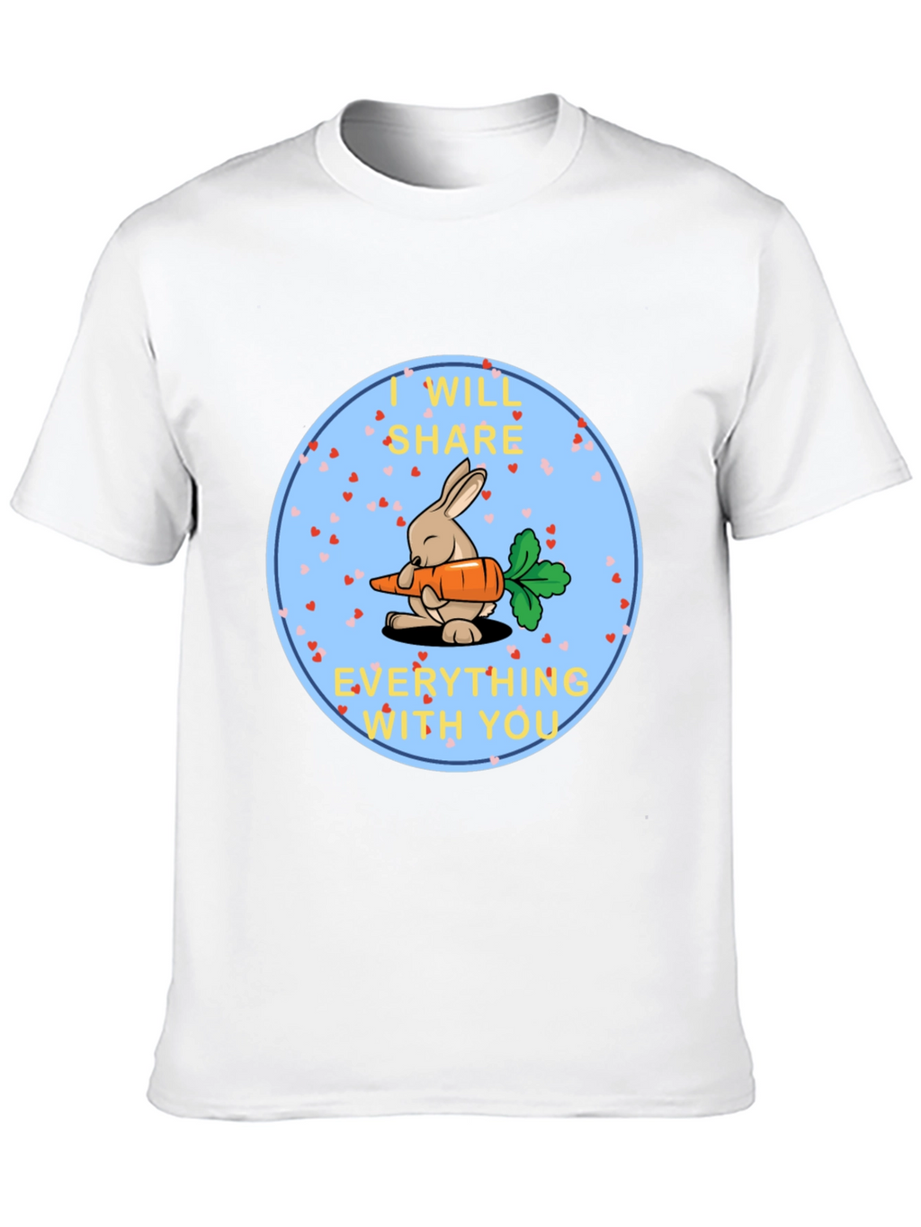 Cute Bunny Share Carrot T-Shirt