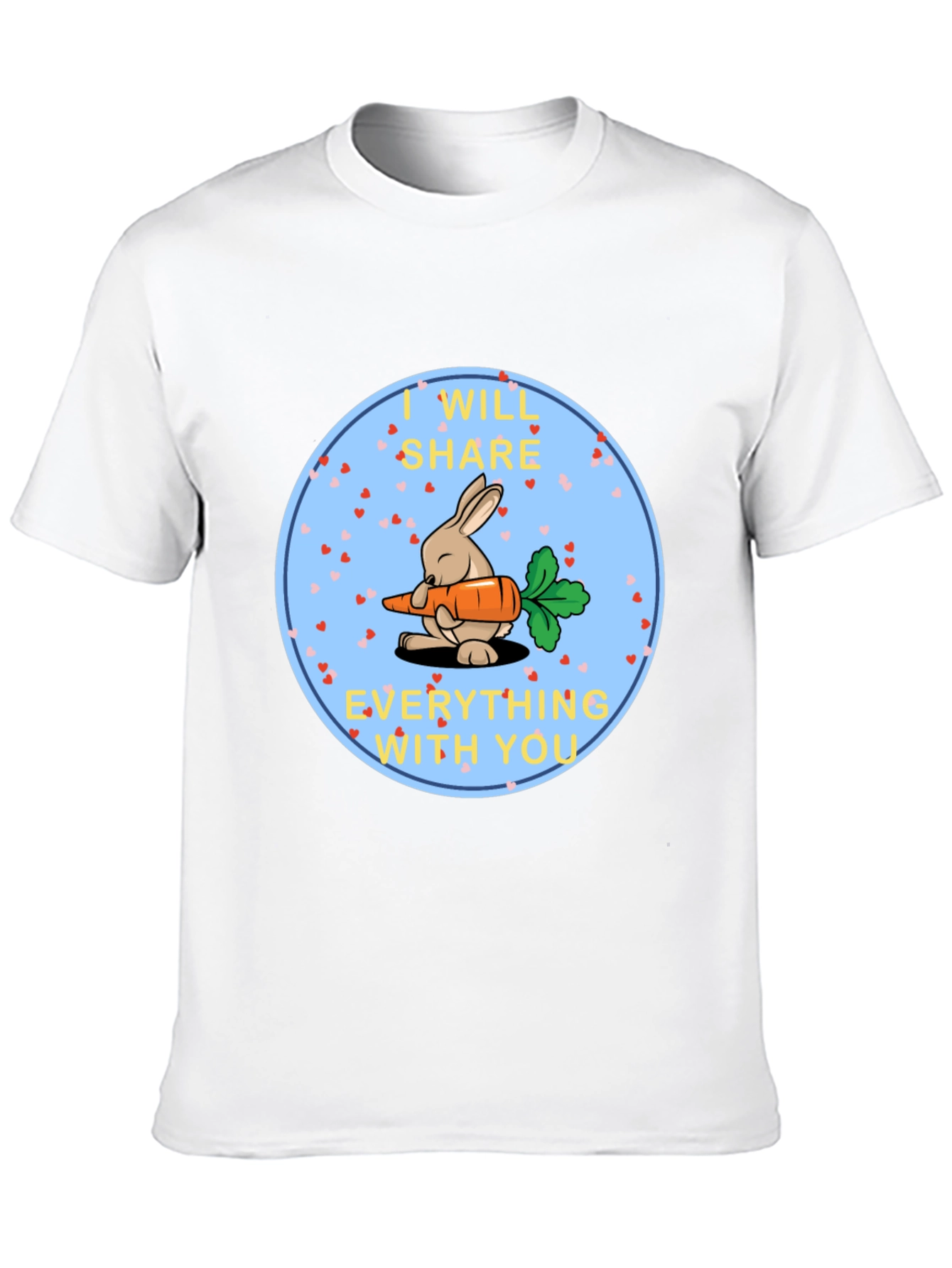 Cute Bunny Share Carrot T-Shirt