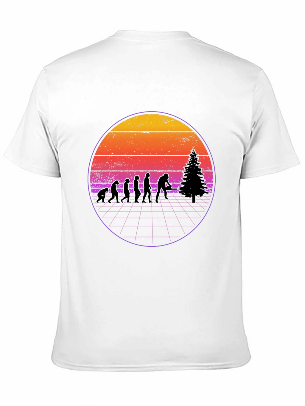 Retro Bigfoot Evolution Christmas T-Shirt