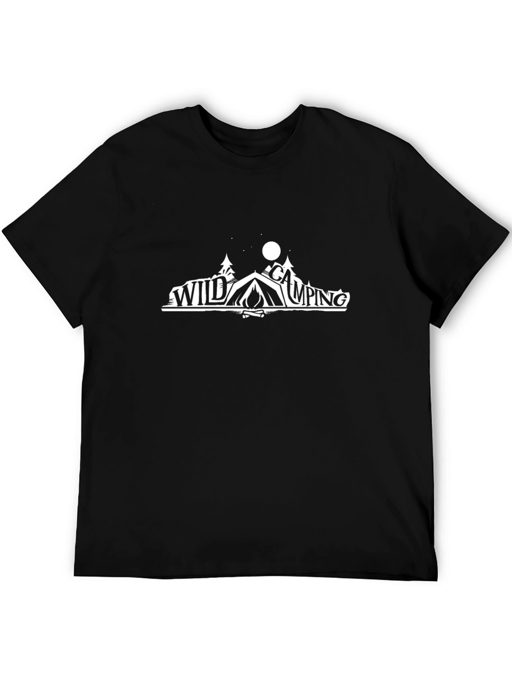 Wild Camping Graphic Tee - Outdoor Adventure Shirt