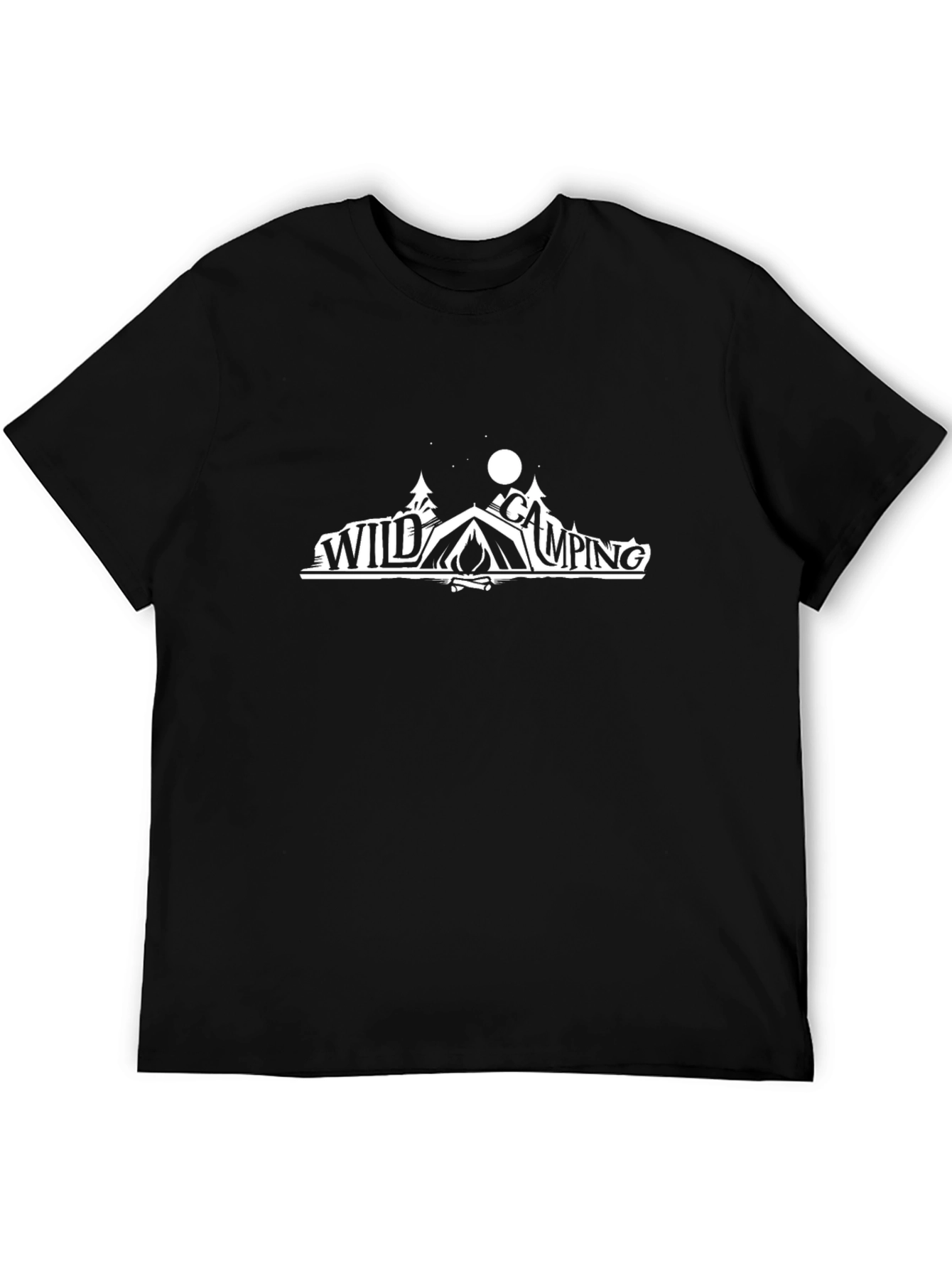 Wild Camping Graphic Tee - Outdoor Adventure Shirt