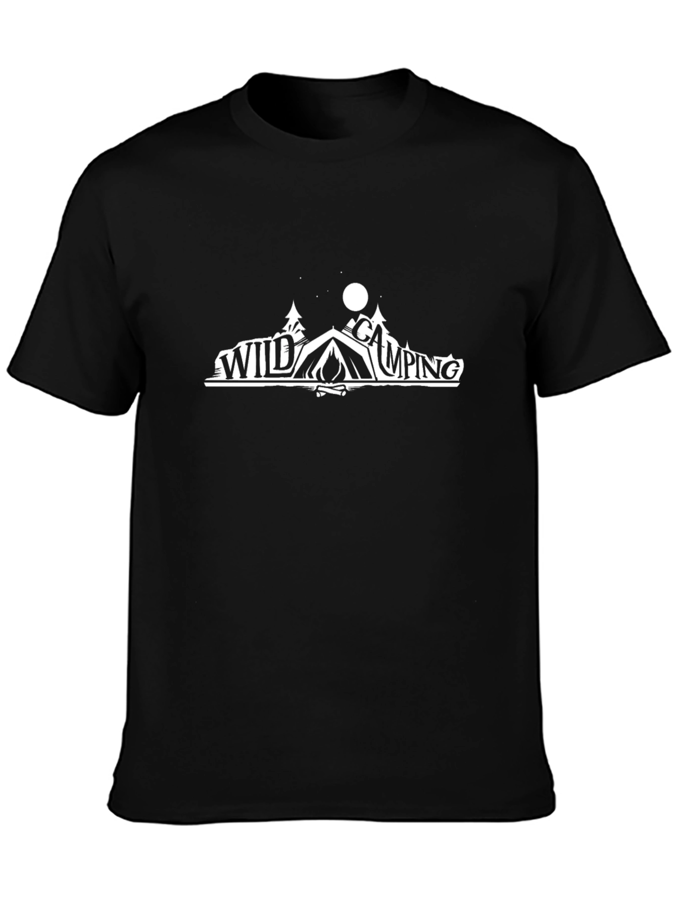 Wild Camping Graphic Tee - Outdoor Adventure Shirt