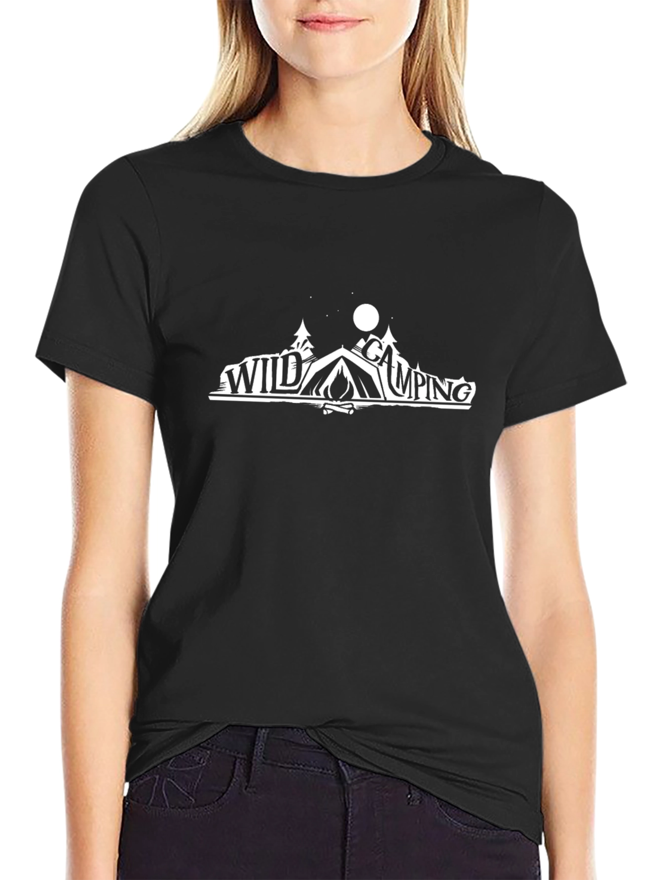 Wild Camping Graphic Tee - Outdoor Adventure Shirt