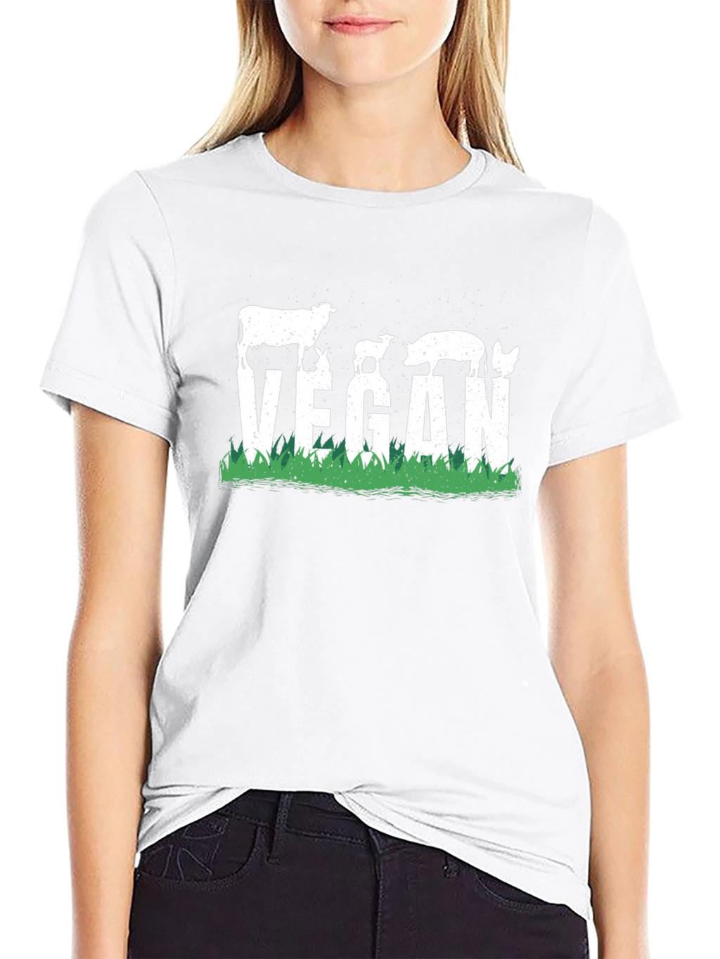 Vegan Animal Silhouette T-Shirt