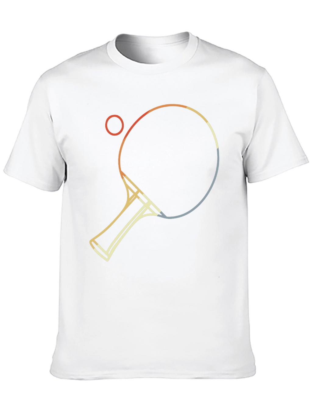 Retro Table Tennis Graphic Tee - Black