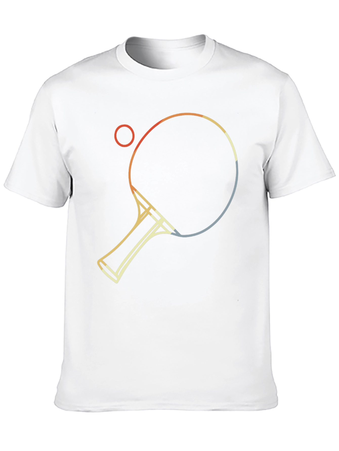 Retro Table Tennis Graphic Tee - Black