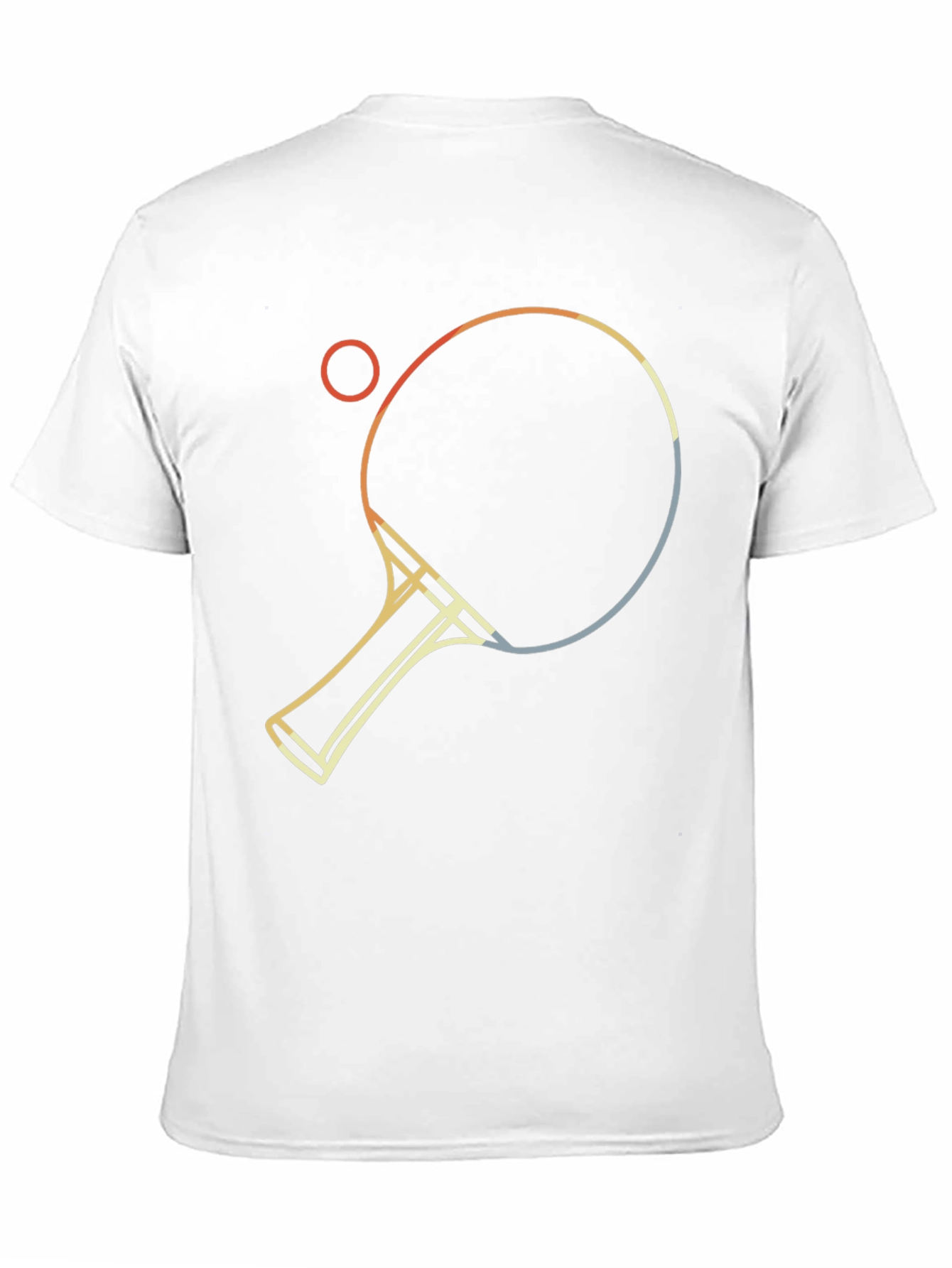 Retro Table Tennis Graphic Tee - Black