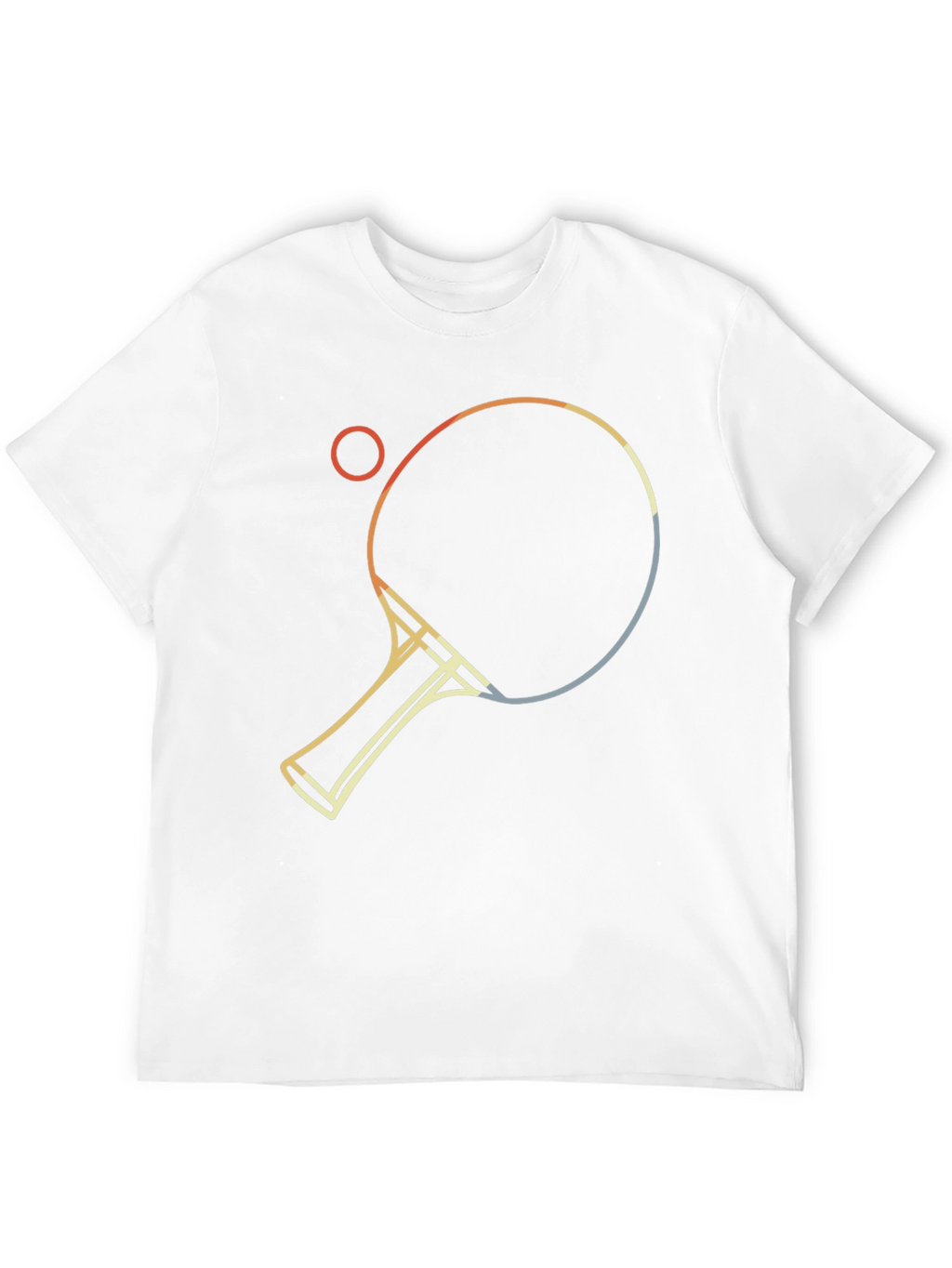 Retro Table Tennis Graphic Tee - Black