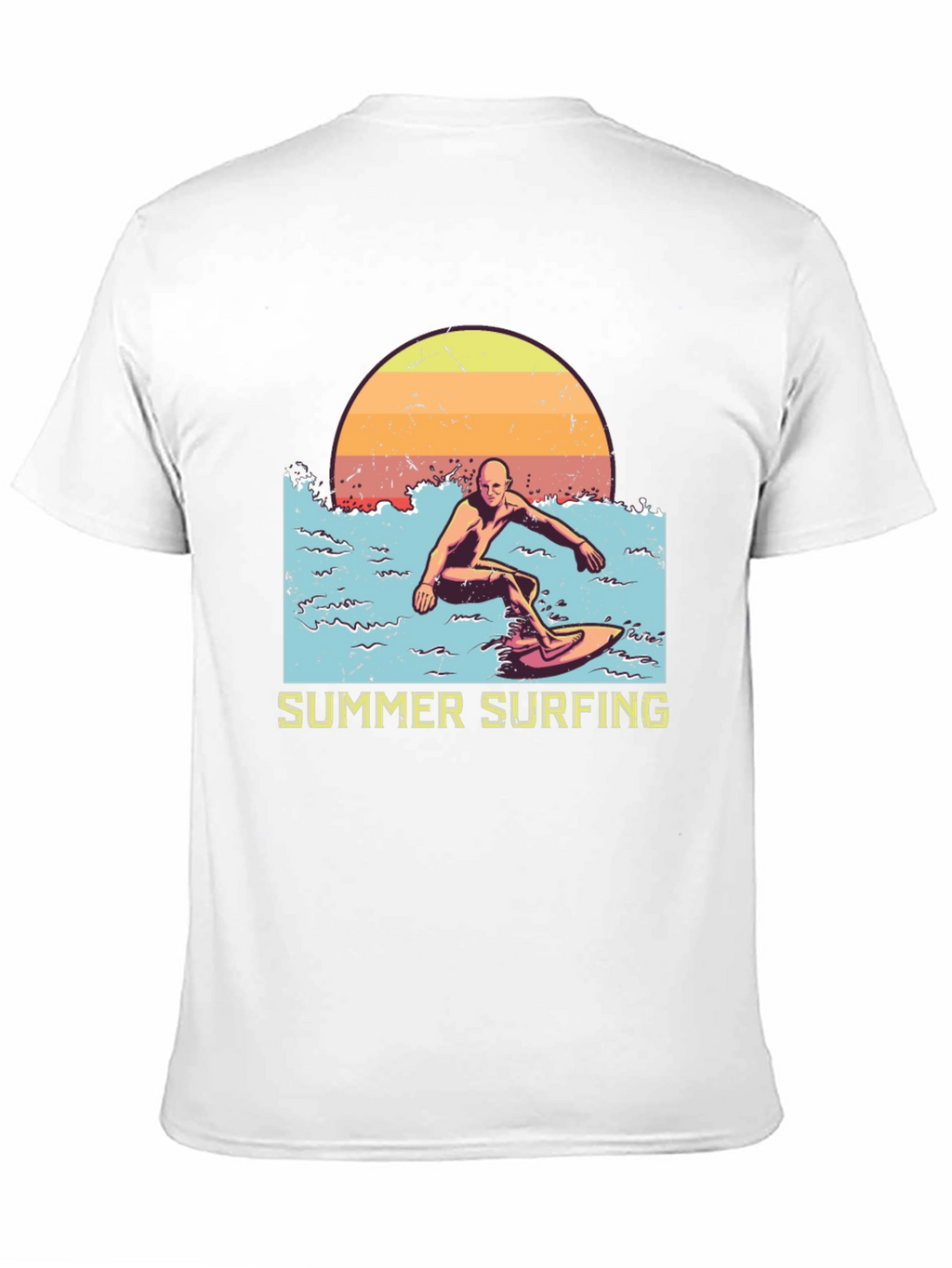 Summer Surfing Graphic Tee - Black
