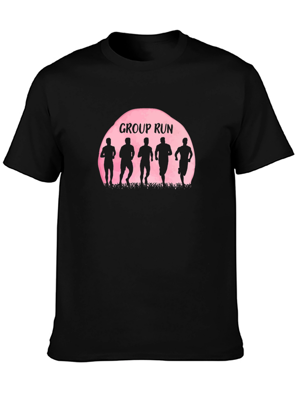 Group Run Silhouette Graphic Tee - Sporty Casual