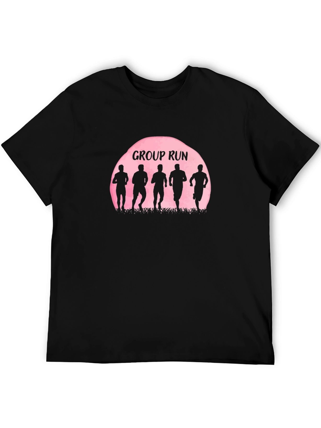 Group Run Silhouette Graphic Tee - Sporty Casual