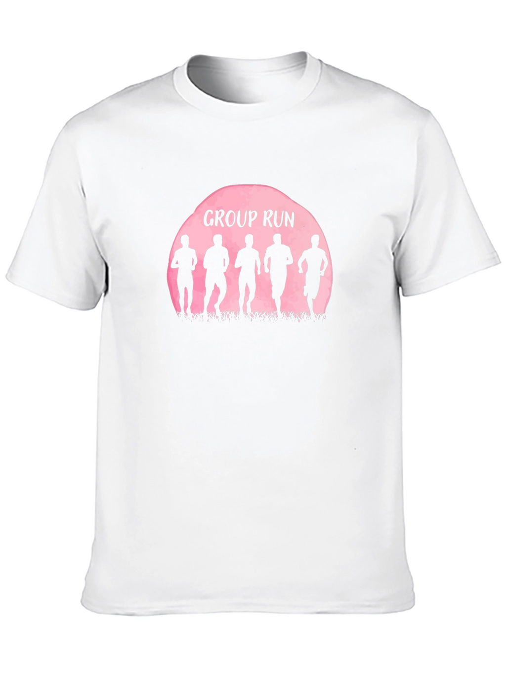 Group Run Silhouette Graphic Tee - Sporty Casual