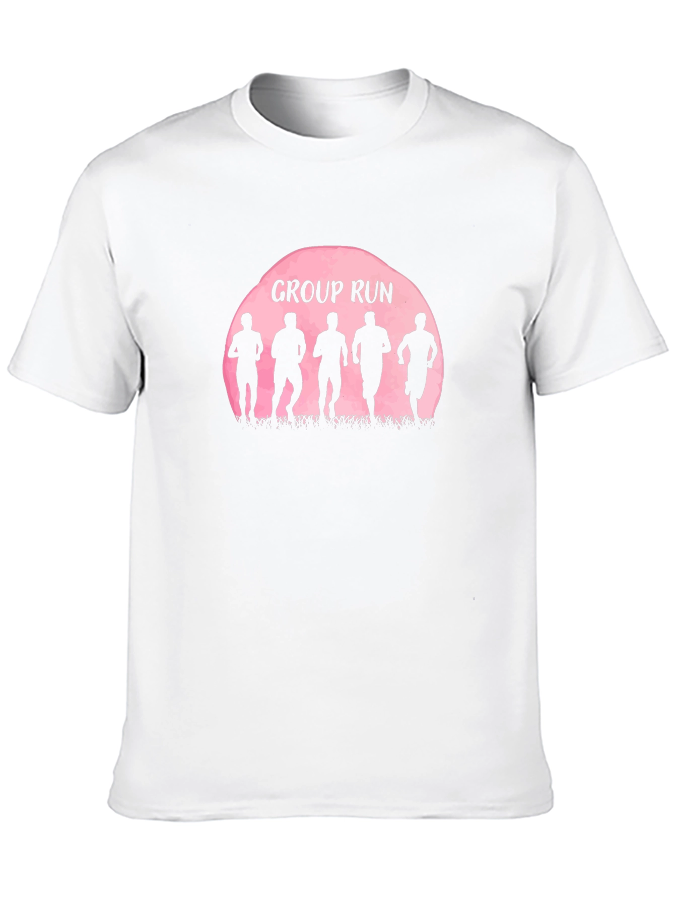 Group Run Silhouette Graphic Tee - Sporty Casual