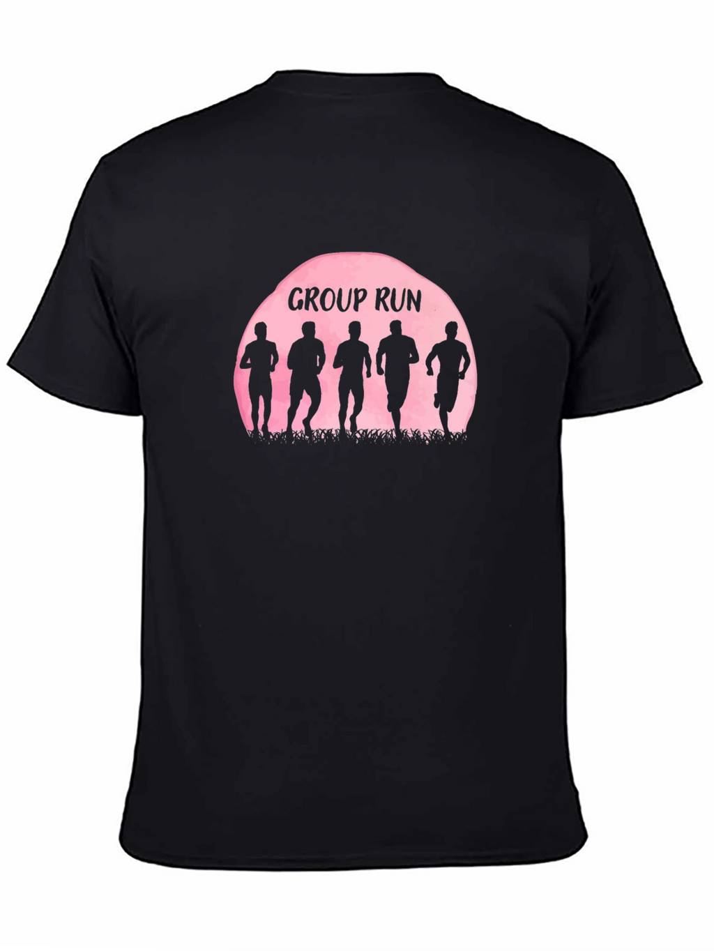 Group Run Silhouette Graphic Tee - Sporty Casual