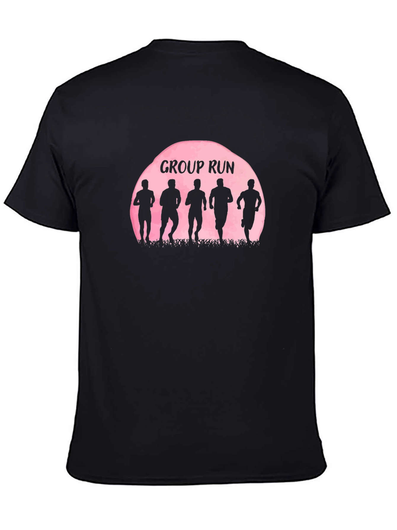 Group Run Silhouette Graphic Tee - Sporty Casual