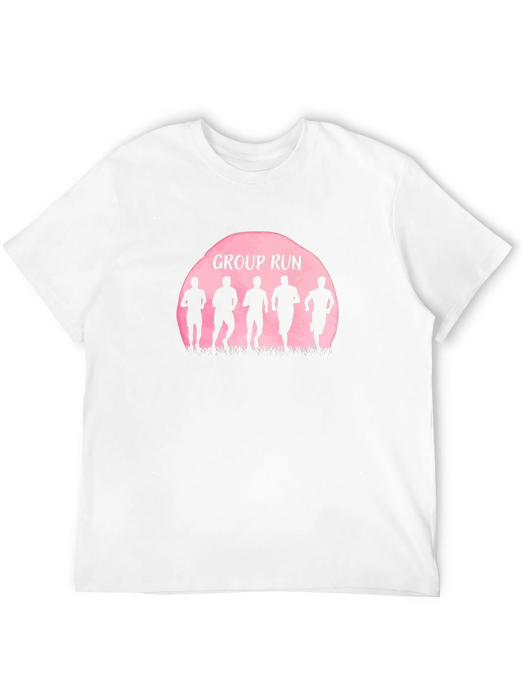 Group Run Silhouette Graphic Tee - Sporty Casual