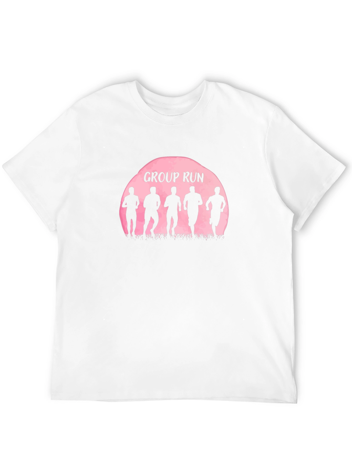 Group Run Silhouette Graphic Tee - Sporty Casual